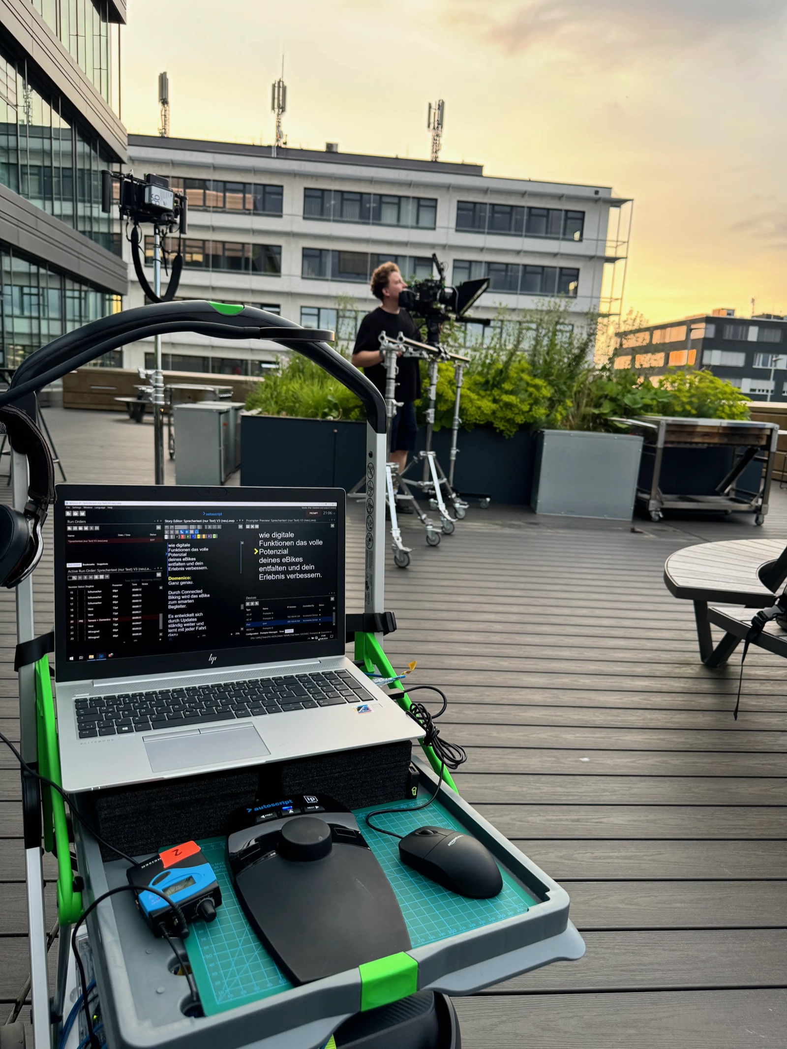 Live Event – Konstantin Zampas als Teleprompter Operator